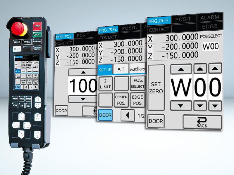 Slim ergonomic manual control box