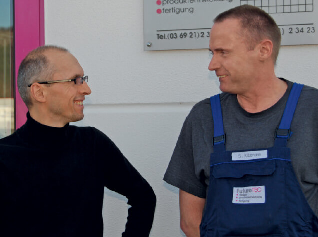 Sven Kitzmann, Manager; also in the picture (left): Armin Baur, Manager