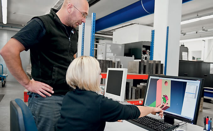 In plastics injection moulding, cameras check every single part for dimensional accuracy.