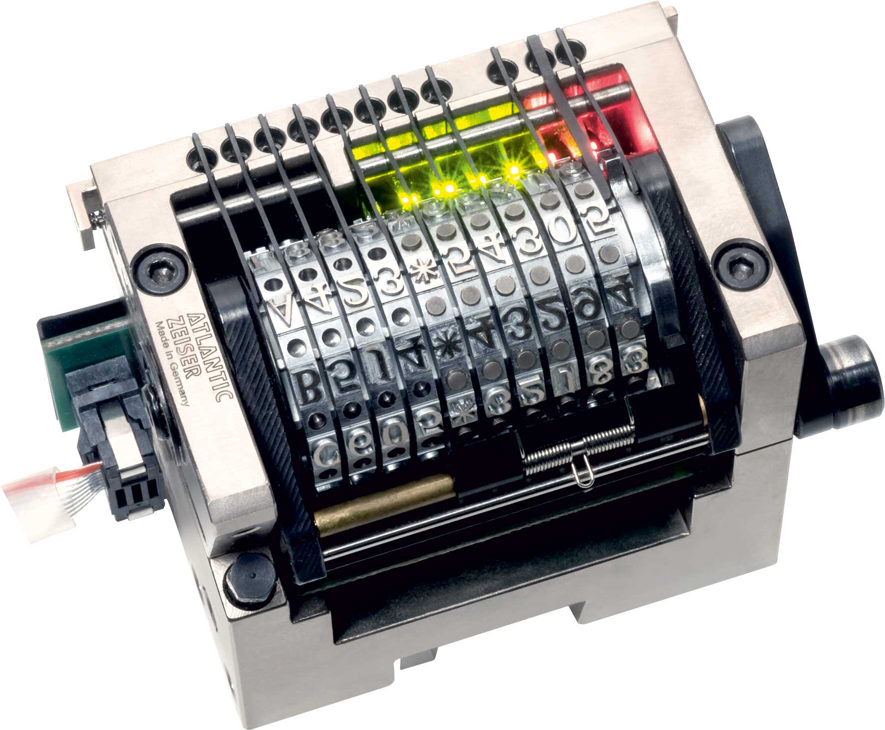Calling for an abundance of precision-machined components, numbering machines for the individualisation of banknotes have to operate precisely and reliably at extremely high switching rates.