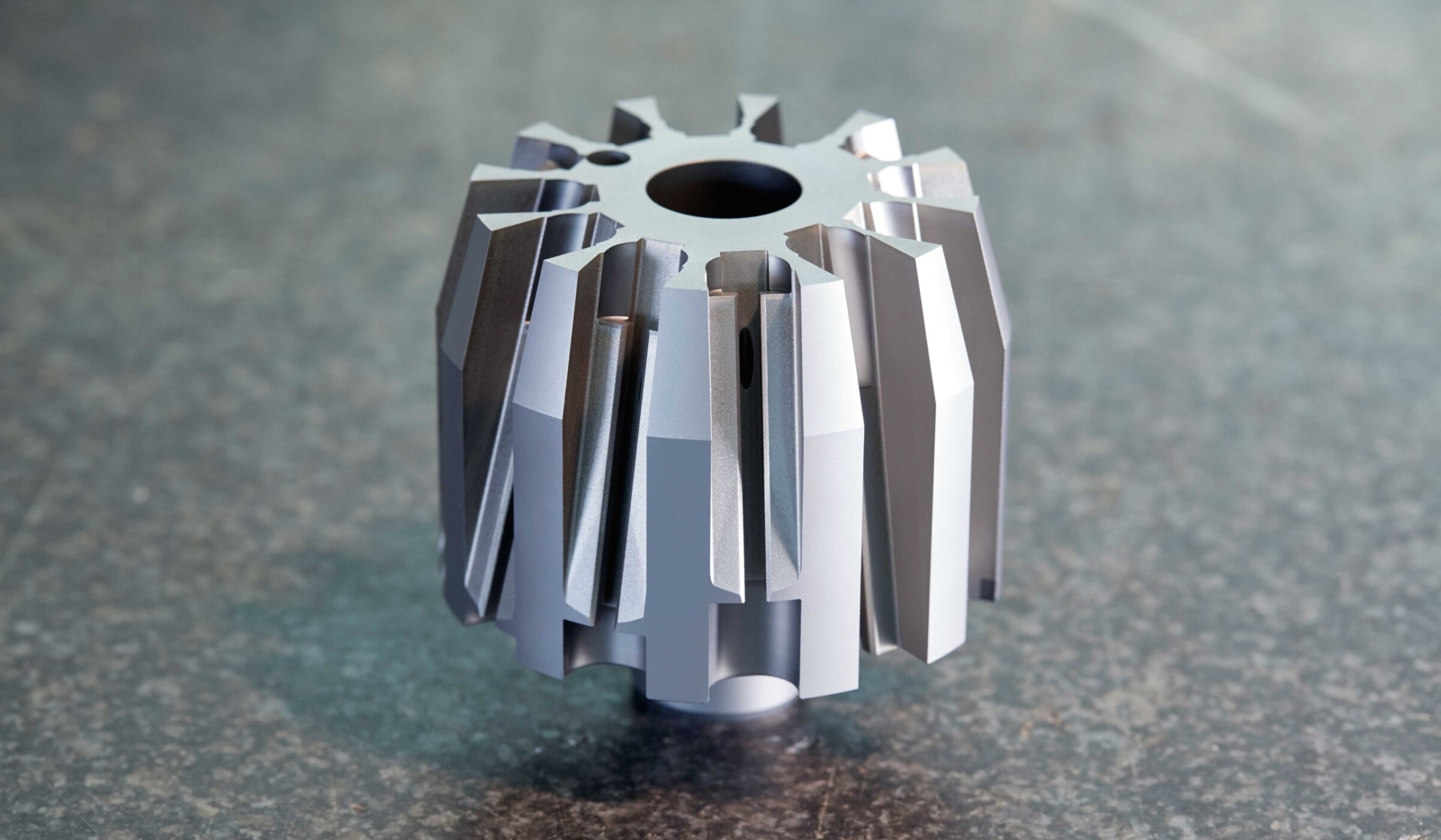 “A taper in a taper in a taper” is how Managing Director Andreas Hornung ­jokingly calls this item – in reality a clutch component for the automotive ­industry.