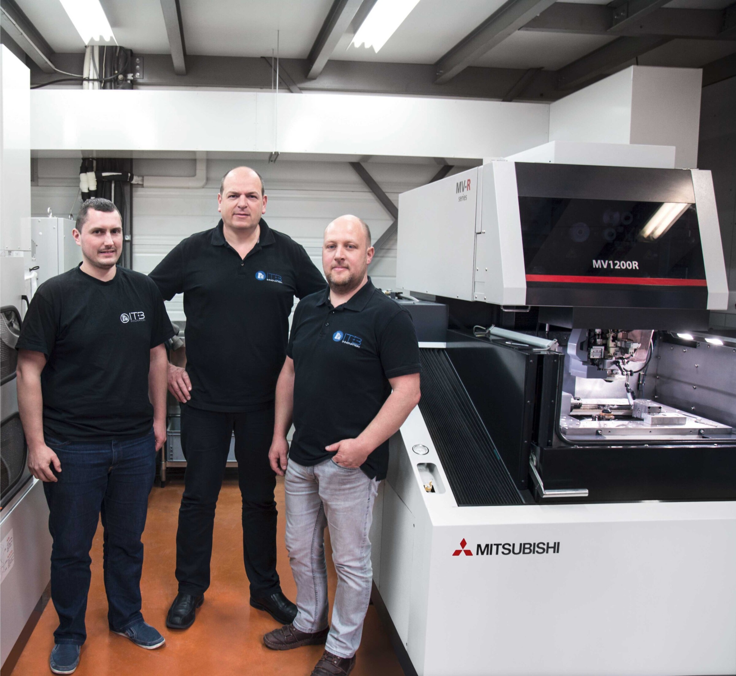The quality, precision and ­productivity of the MV1200R and MV2400R wire EDMs are appreciated by Jordan ­Signori (draughtsman), Christophe Boiteux (Managing Director) and Thomas ­Lambert (Deputy Managing Director) of  ITB ­Innovation in Autechaux.