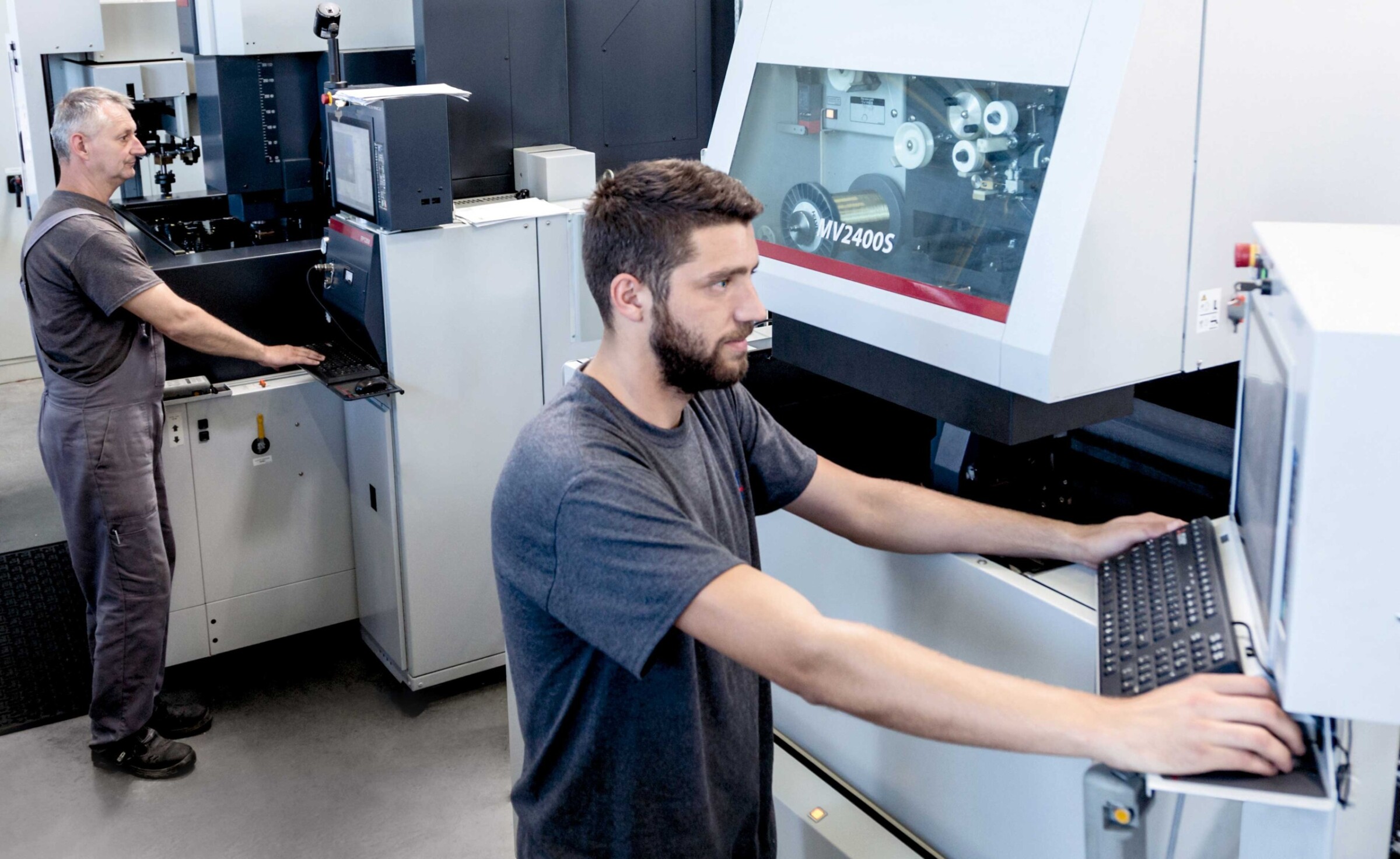 The Mitsubishi Electric machines are operated by two dedicated members of shop staff.