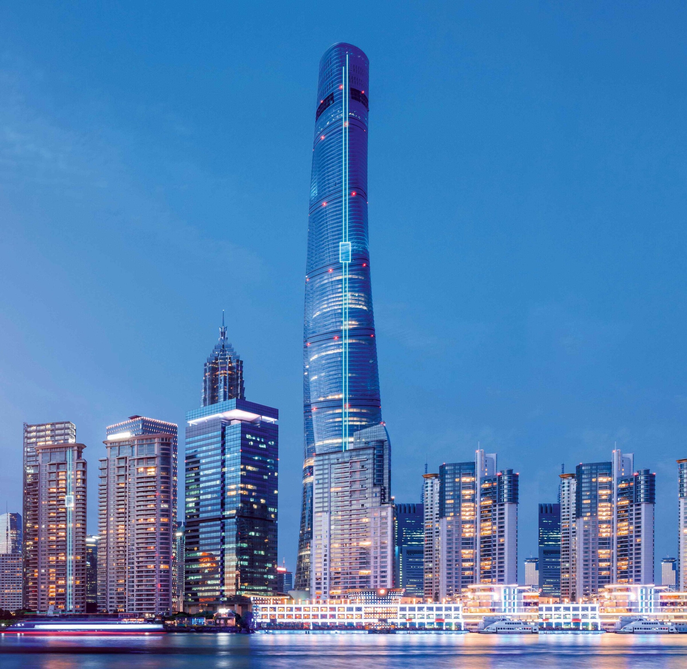 WORLD’S FASTEST LIFT SHANGHAI TOWER 73.8 KM/H