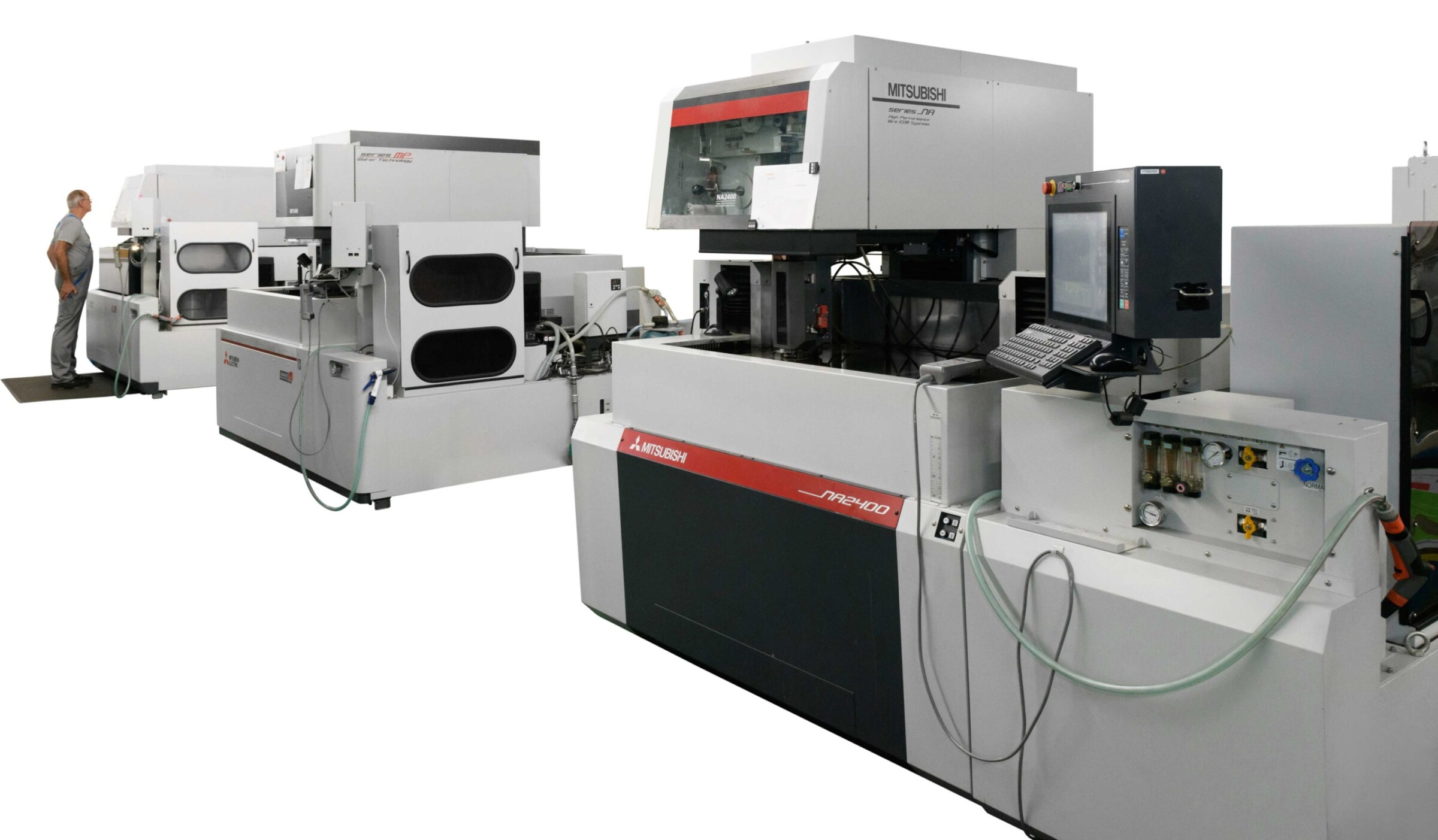 Three machine types of the last ten years – NA2400, MP2400 and MV2400R Connect