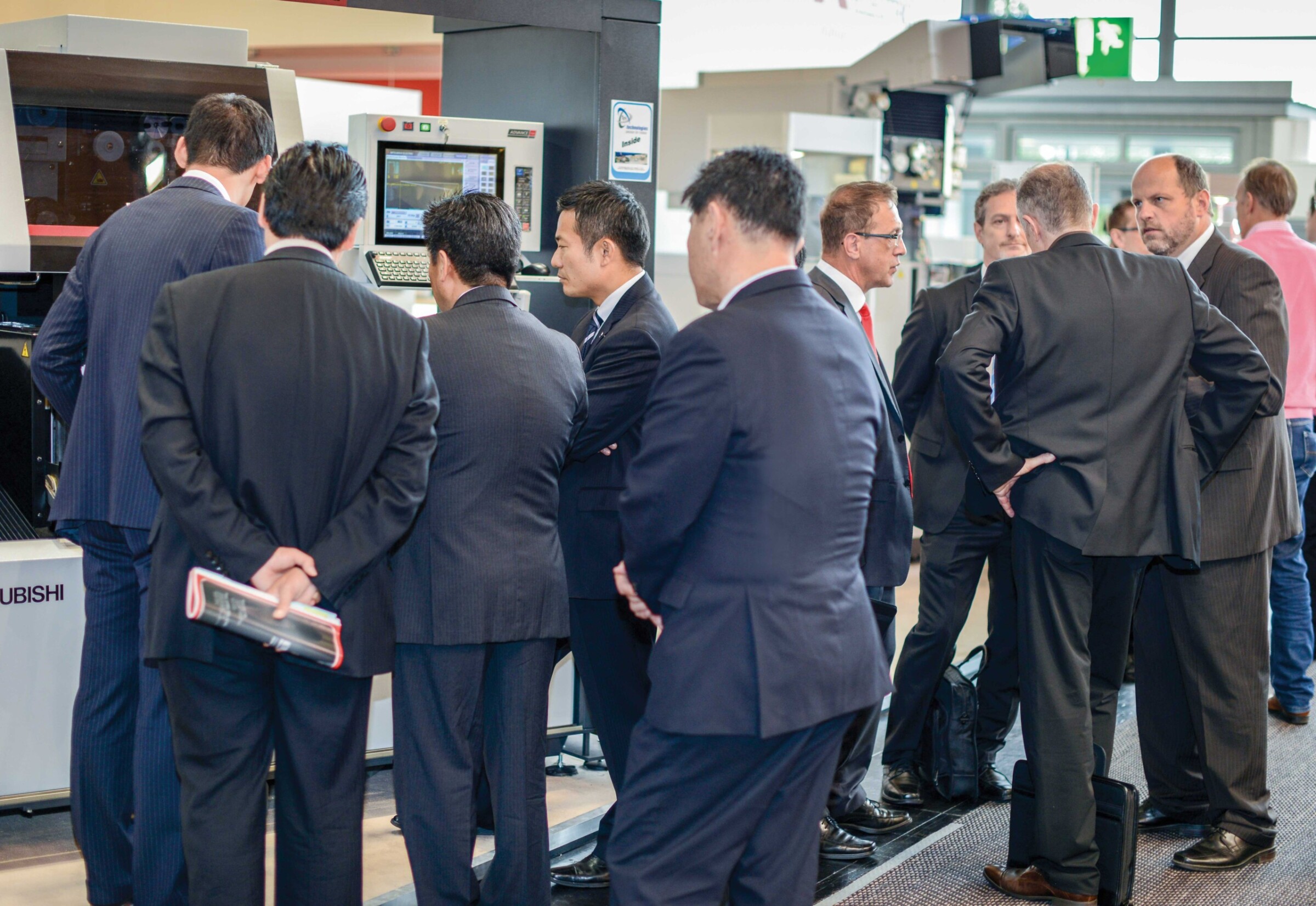 With so much to see, visitors flocked to the Mitsubishi Electric fair stand.