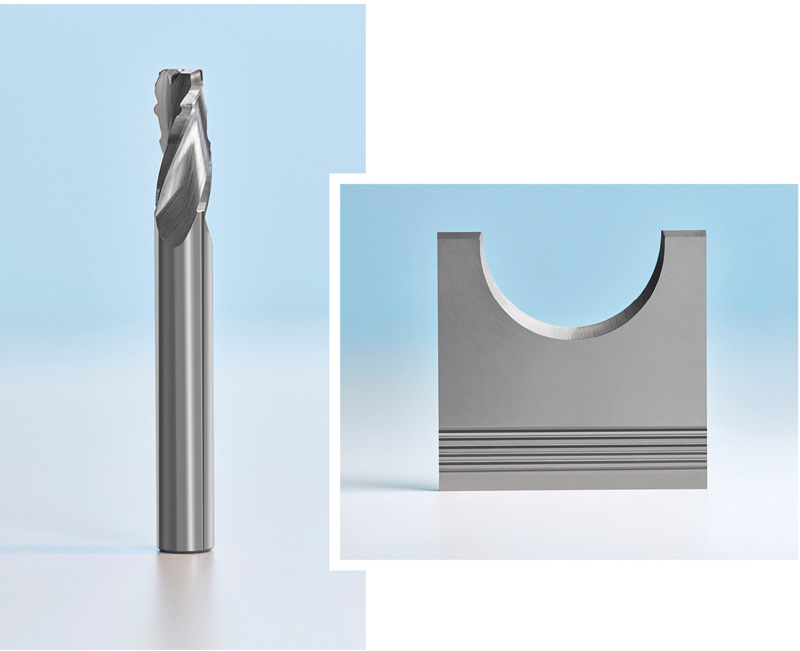 Precisely ground with eroded ­grinding wheels
